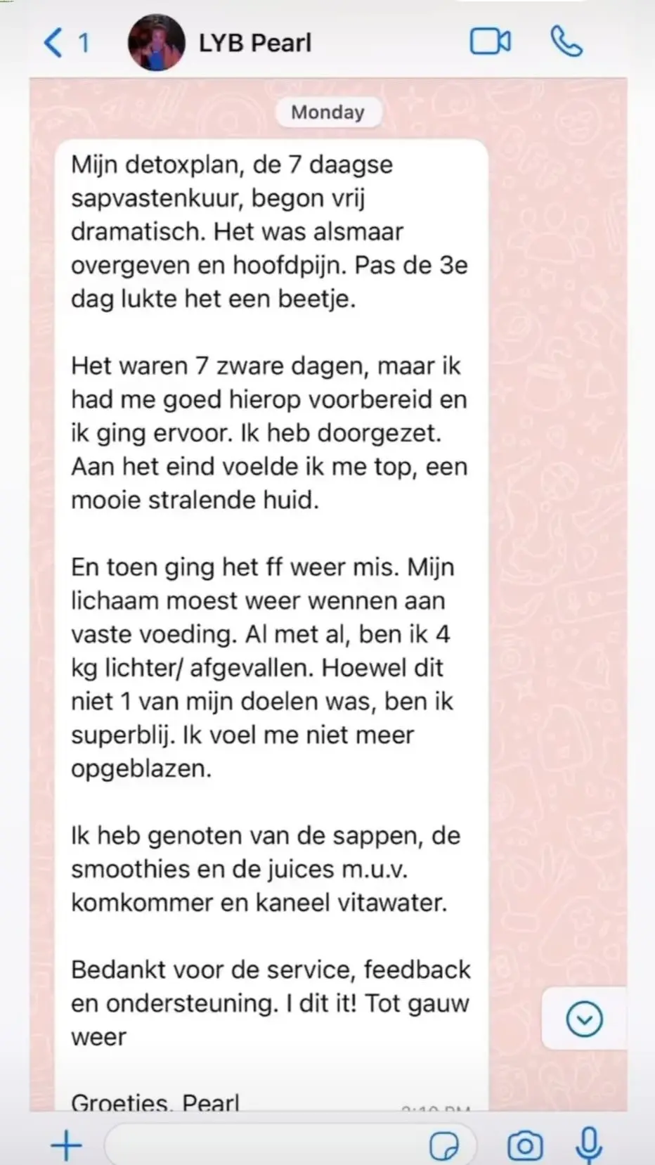 Ervaring met detox sapkuur Paramaribo