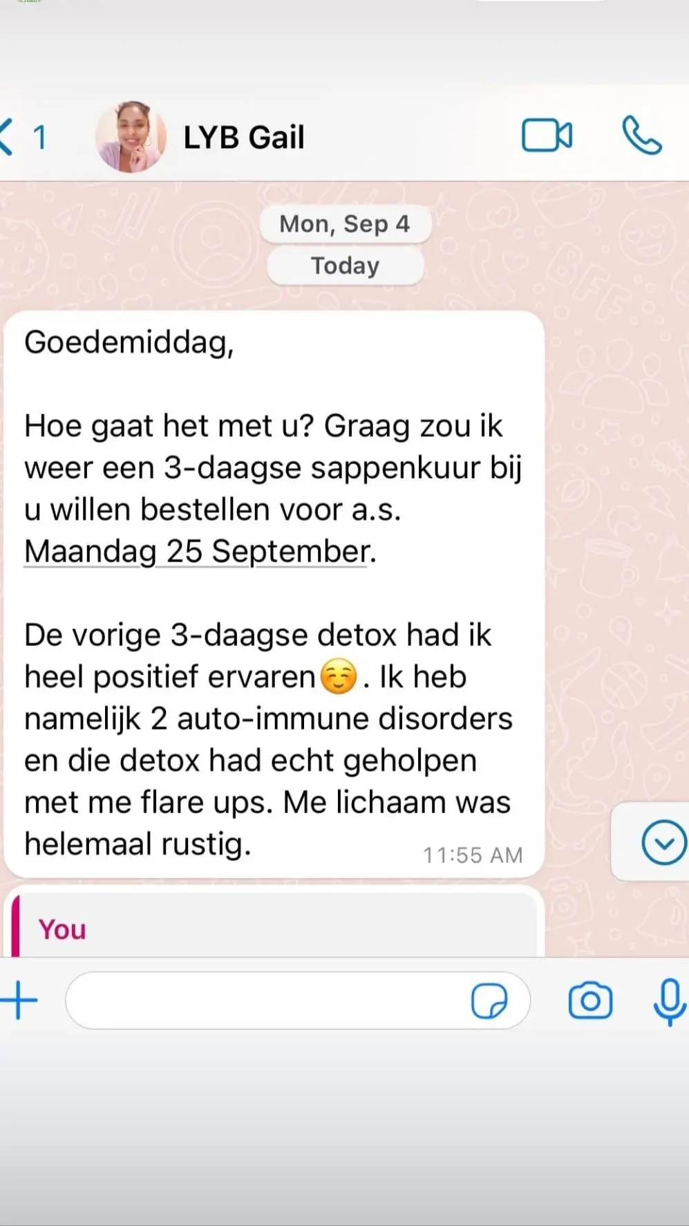 Beoordeling versheid smoothies LYB